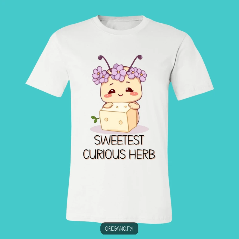Funny Oregano Antennae T-Shirt: Wear Your Curiosity with Herbaceous Style
