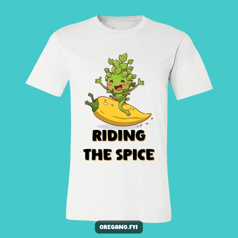 Funny Oregano Pepper Flake Rider T-Shirt: Bold Style with a Kick Gift