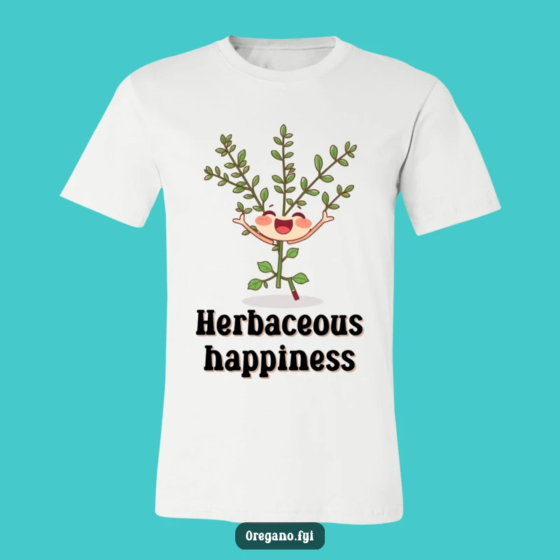 Funny Oregano Twirl T-Shirt: Wear Your Joyful Herb Spirit