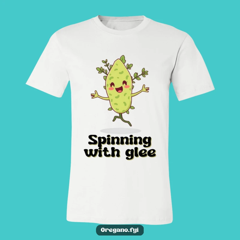 Funny Pirouetting Oregano T-Shirt: Dancing Herb Design, Ideal Funny Gift