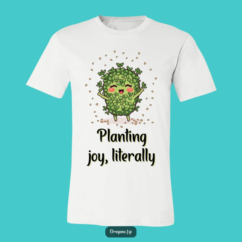 Funny Seed Scattering Oregano T-Shirt: Sow the Fun, A Hilarious Tee for Garden Lovers