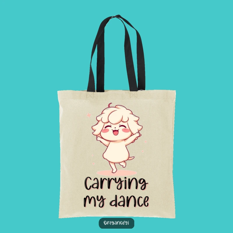 Funny Kawaii Oregano Tote Bag: Cute Dancing Herb Carry-all, Great Gift