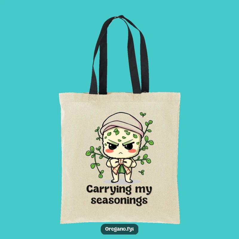 Funny Oregano Tote Bag - Carry Your Laughs with This Herb Design