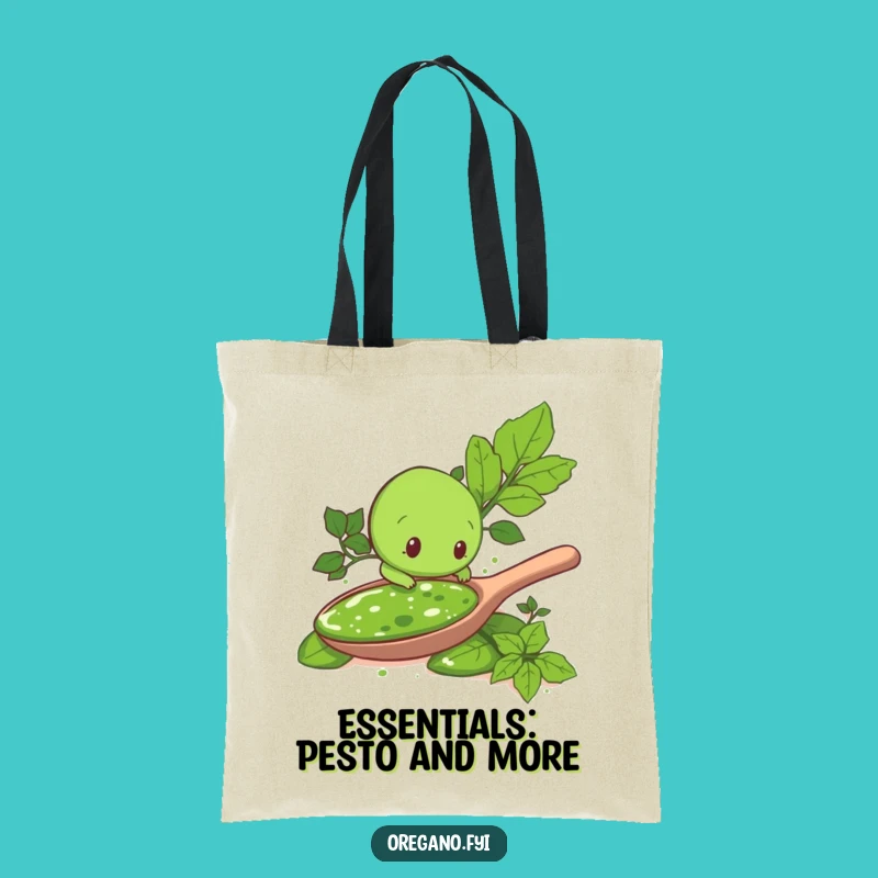 Funny Pesto Explorer Oregano Leaf Tote Bag: Carry Your Laughs in Style!