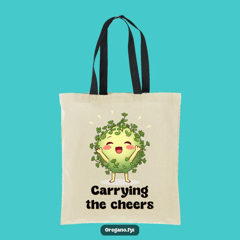 Funny Oregano Cheerleader Tote Bag Carry Your Spirit Hilariously