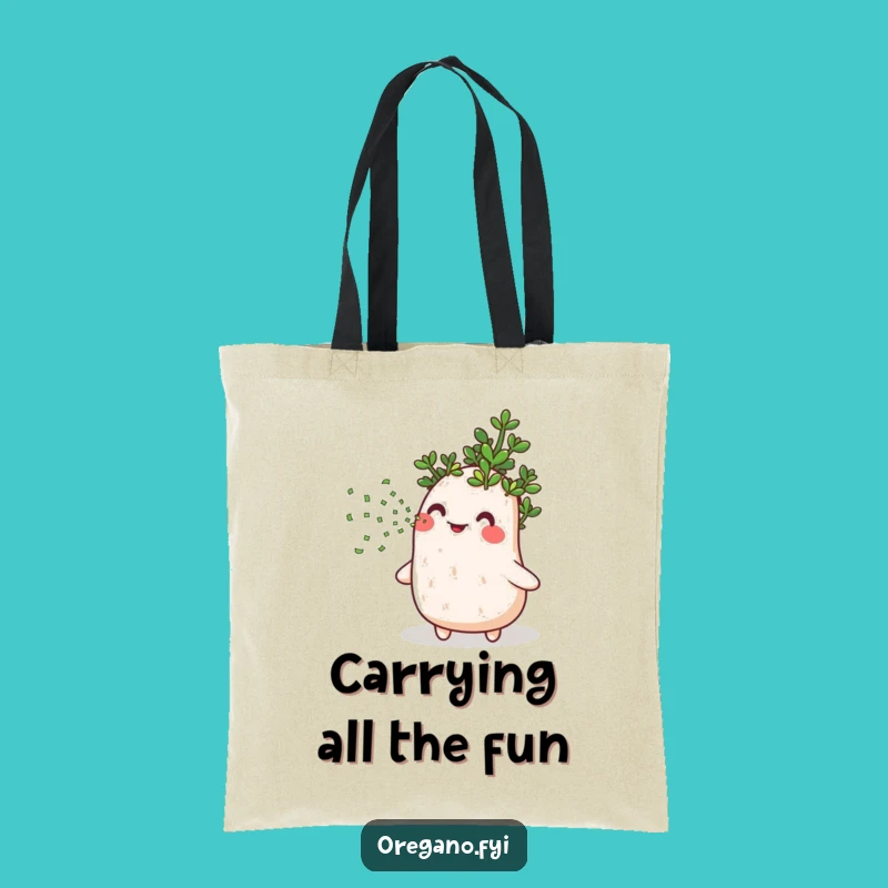 Funny Oregano Confetti Tote Bag: Carry Your Essentials with Herbaceous Joy