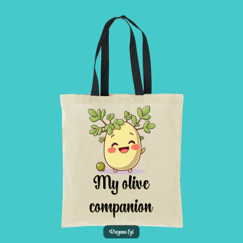 Funny Oregano & Olive Tote Bag: Herb's Joyful Travels, Great Funny Gift!