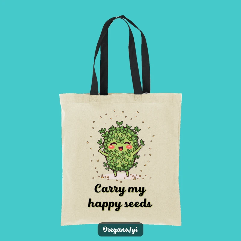 Funny Seed Scattering Oregano Tote Bag: Carry Your Garden, A Whimsical Accessory