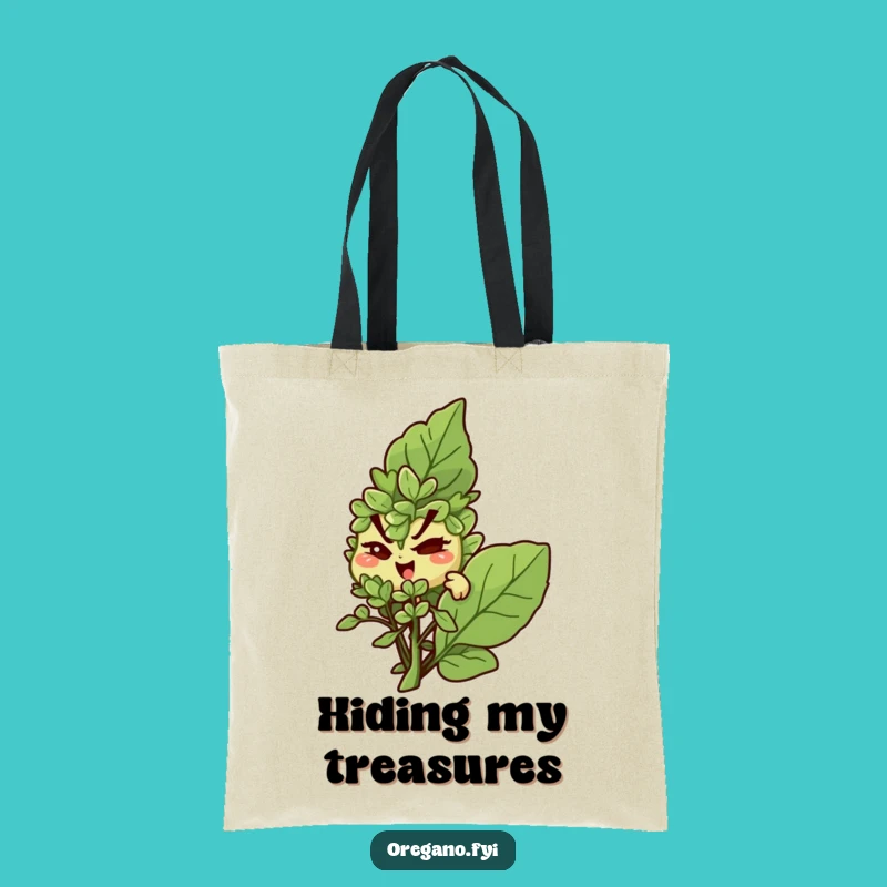 Funny Mischief Oregano Tote Bag - Winking Herb Secret, Practical Hilarious Gift!
