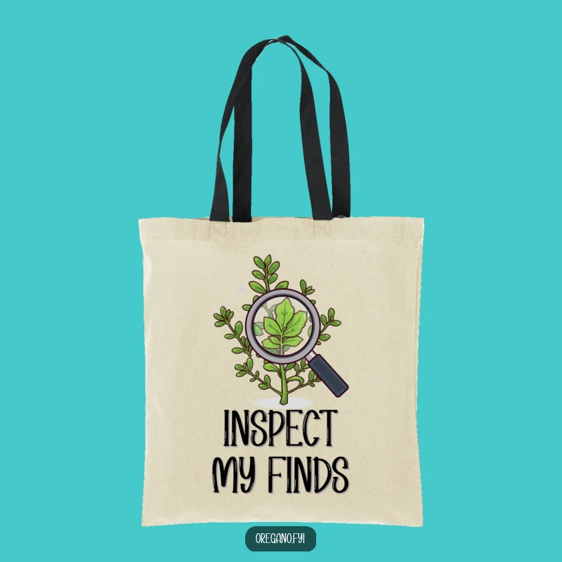 Funny Detective Oregano Tote Bag, Stylish Herb Bag for Investigators