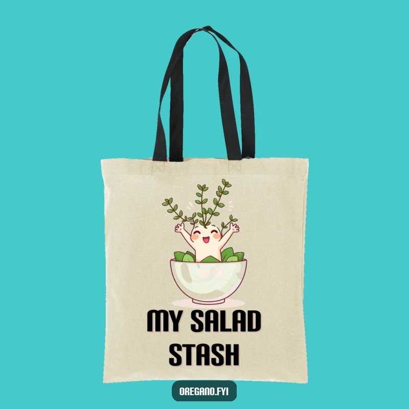 Funny Oregano Salad Leap Tote Bag - Whimsical Herb Carryall Gift
