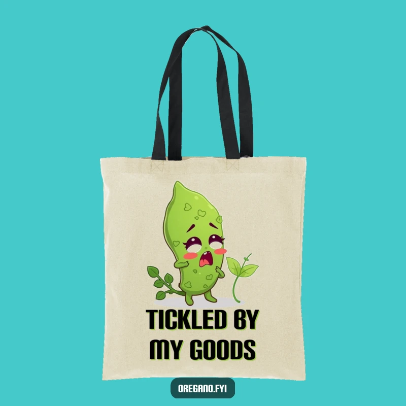 Funny Tickled Oregano Tote Bag: Carry Your Herbaceous Giggles